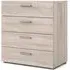 Pepe 4 Drawer Chest - Truffle Oak