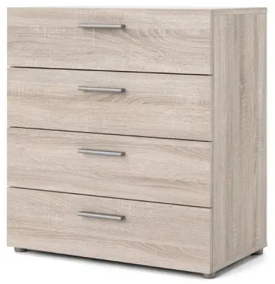 Pepe 4 Drawer Chest - Truffle Oak