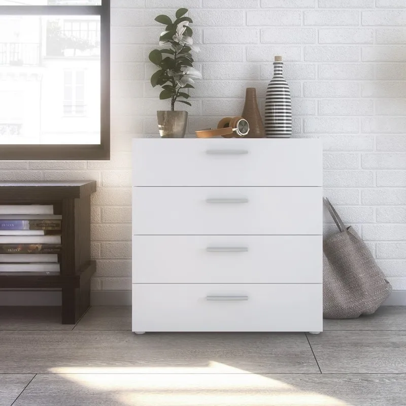 Pepe 4 Drawer Chest - White