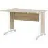 Prima 120cm Desk - Oak Effect, White