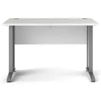 Prima 120cm Desk - White, Steel