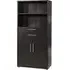 Prima 2 Door Bookcase with Shelves - Black
