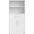 Prima 2 Door Bookcase with Shelves - White