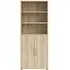 Prima 2 Door High Bookcase - Oak Effect