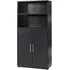 Prima 2 Door Tall Bookcase - Black