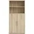 Prima 2 Door Tall Bookcase - Oak