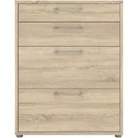 Prima 2 Drawer Office Storage Cabinet - Oak Effect