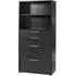 Prima 4 Drawer Bookcase with Shelves - Black