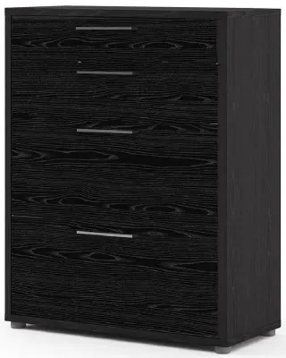Prima 4 Drawer Office Storage Cabinet - Black