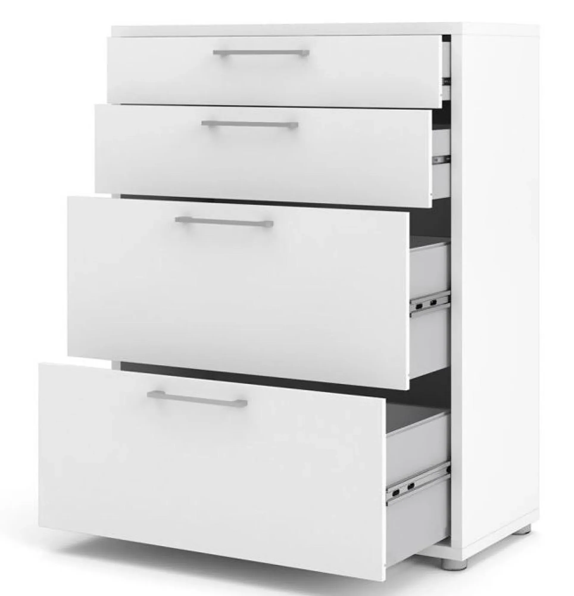 Prima 4 Drawer Office Storage Cabinet - White