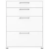 Prima 4 Drawer Office Storage Cabinet - White