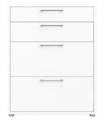 Prima 4 Drawer Office Storage Cabinet - White image