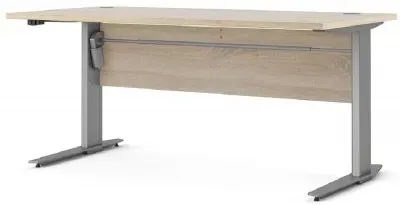 Prima Height Adjustable Desk with Electric Control - Oak Effect