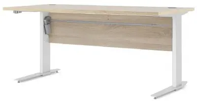 Prima Height Adjustable Desk with Electric Control - Oak