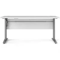 Prima Height Adjustable Desk with Electric Control - White