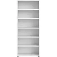 Prima High Bookcase - White