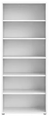 Prima High Bookcase - White