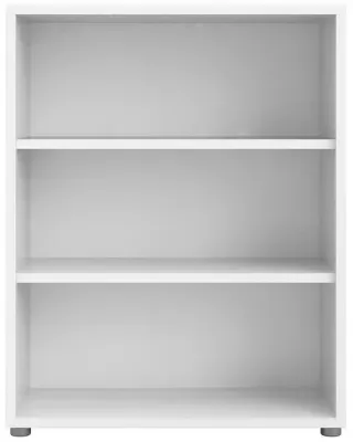 Prima Low Bookcase - White