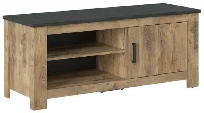 Rapallo 1 Door TV Unit - Chestnut, Oak Effect image