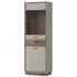 Rivero Narrow Display Cabinet with Drawer - Grey