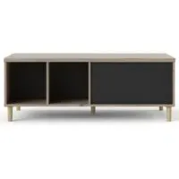 Rome Sliding Top Coffee Table - Black, Oak Effect
