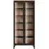 Roomers 2 Door Glazed Display Cabinet - Black