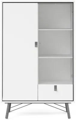 Ry 1 Door Hall Cabinet - White