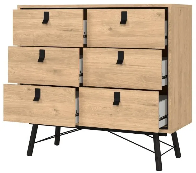 Ry 6 Drawer Chest - Jackson Hickory Oak