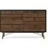 Ry 6 Drawer Wide Chest - Black, Walnut