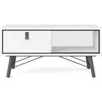 Ry Coffee Table with Drawer - White