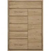 Shetland 1 Door Cabinet - Oak