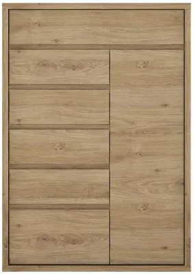 Shetland 1 Door Cabinet - Oak