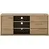 Shetland 136cm TV Unit with Storage - Oak