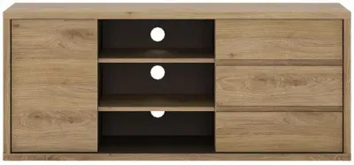 Shetland 136cm TV Unit with Storage - Oak image