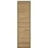 Shetland 2 Door 2 Drawer Narrow Cabinet - Oak