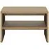 Shetland Square Coffee Table with Shelf - Oak