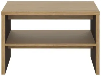 Shetland Square Coffee Table with Shelf - Oak image
