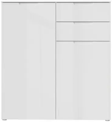 Sienna 2 Door Hall Cabinet - White Gloss image
