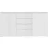 Sienna 2 Door Large Sideboard - White, High Gloss