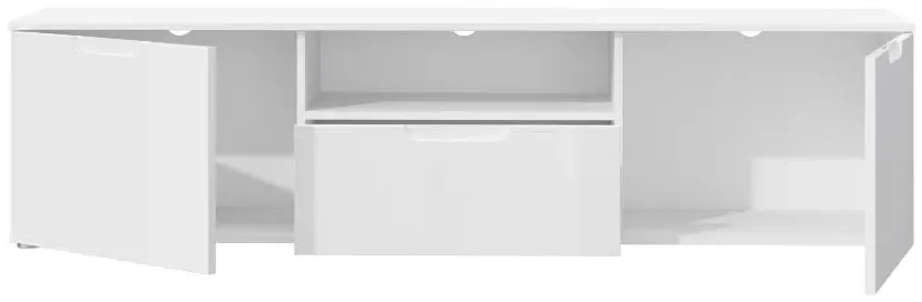 Sienna Large TV Unit - White Gloss