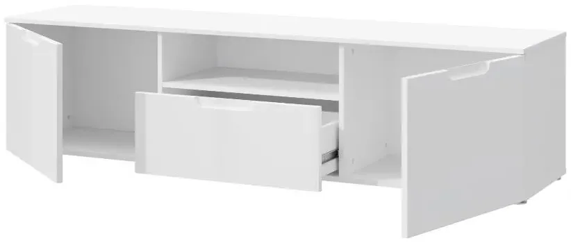 Sienna Large TV Unit - White Gloss