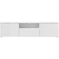 Sienna Large TV Unit - White Gloss