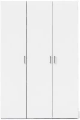 Space 3 Door Wardrobe - White image