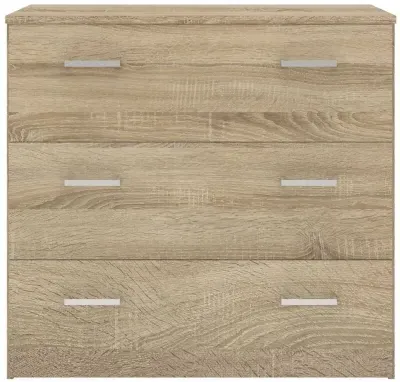 Space 3 Drawer Small Chest - Oak image