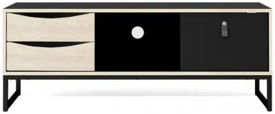 Stubbe 117cm TV Unit - Black, Oak image