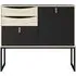 Stubbe Small Sideboard with Storage - Black, Oak