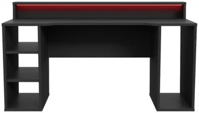 Tezaur Gaming Desk with LED Light - Black