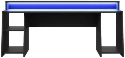 Tezaur Gaming Desk with LED Light - Black