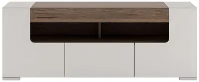Toronto 140cm TV Unit - White, Oak