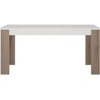 Toronto 6 Seater Dining Table - White, Oak